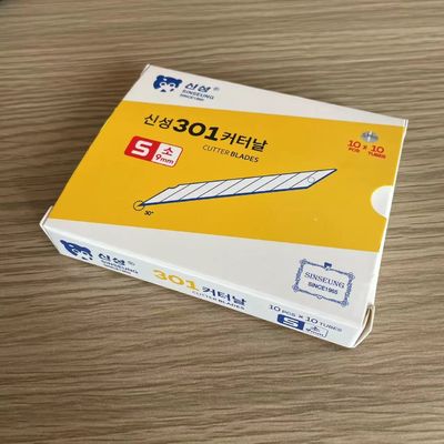 কেনা সিলভার 9mm স্ন্যাপ অফ ছুরি ইস্পাত কাটার ব্লেড অনলাইনে উৎপাদন