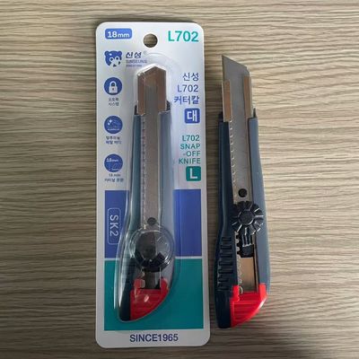 কেনা 165X35X27 মিমি 58g L702 18 মিমি ইউটিলিটি ছুরি ভারী দায়িত্ব এবং শিল্প অ্যাপ্লিকেশন জন্য অনলাইনে উৎপাদন