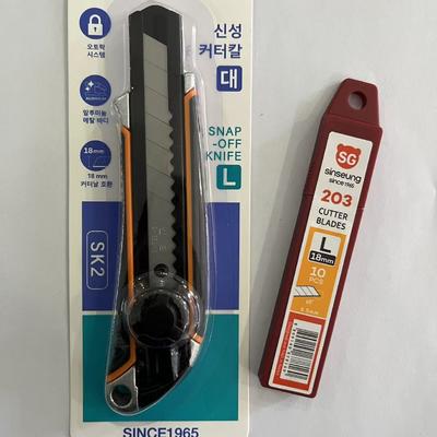 কেনা 160*45*17mm 18mm Utility Knives Ergonomic Design with Black And Orange Handle and 100mm Blade Length অনলাইনে উৎপাদন