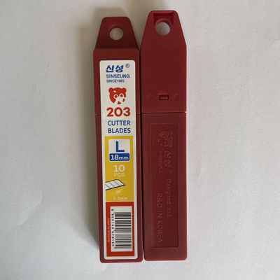 18 মিমি স্ন্যাপ অফ ব্লেড 60 ডিগ্রী Sinseung L203 কোণ 0.5mm বেধ